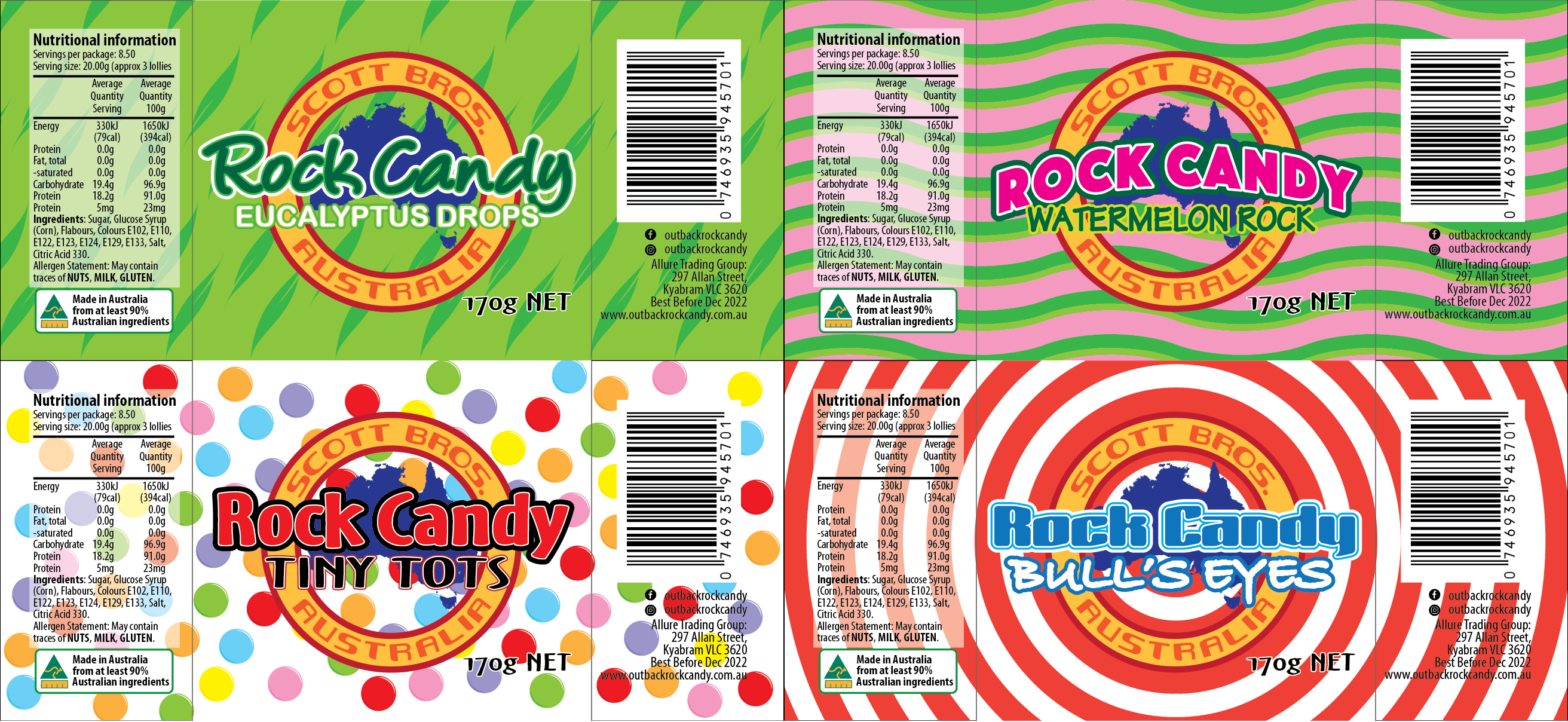 Label Design by matanglawin for Scott Bros. CANDY | Design #24976466