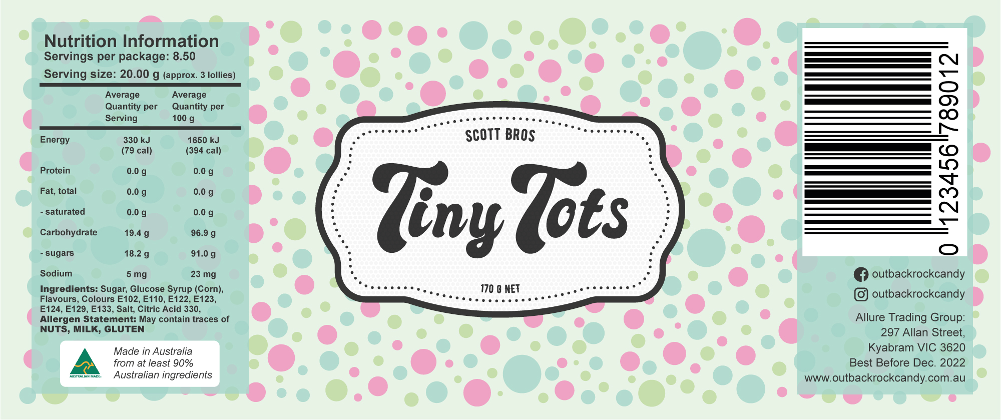 Label Design by sz_david96 for Scott Bros. CANDY | Design #24991539