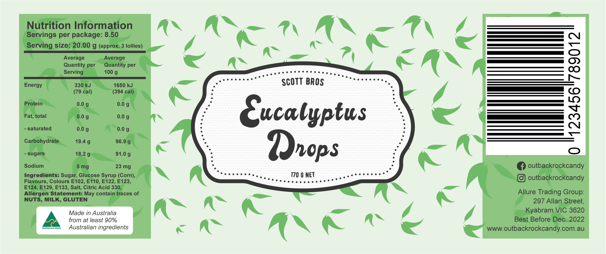 Design Étiquette par sz_david96 pour Scott Bros. CANDY | Design #24991541