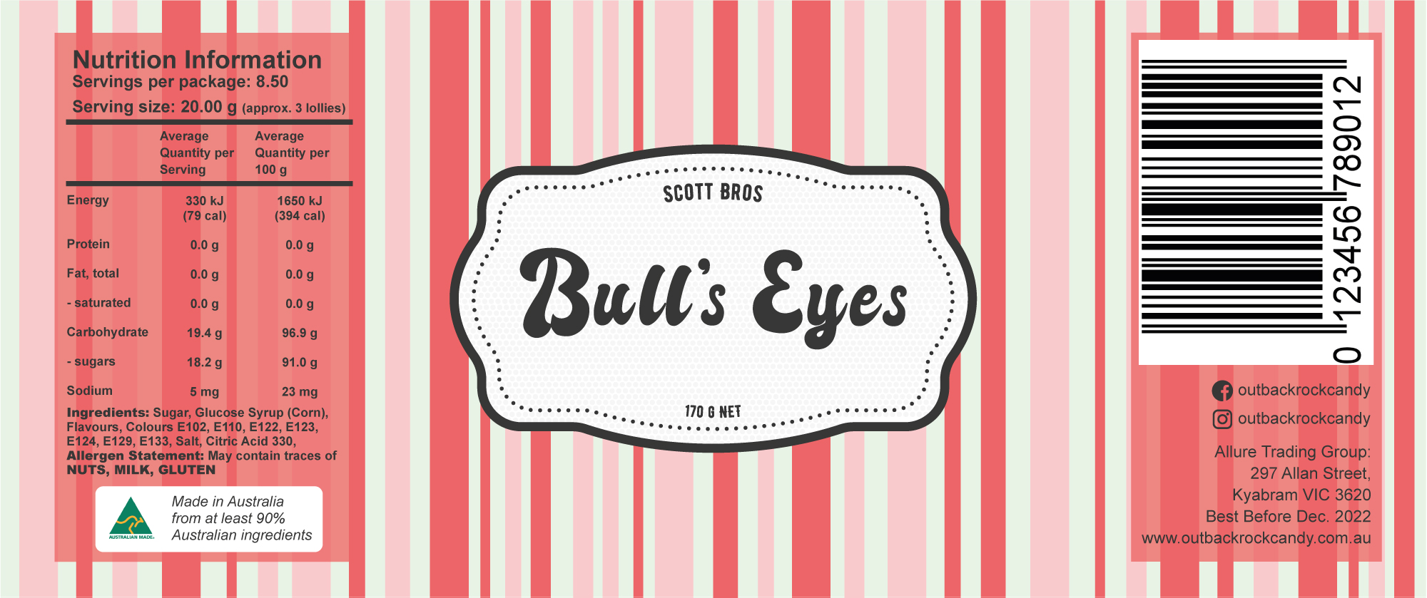 Label Design by sz_david96 for Scott Bros. CANDY | Design #24991542