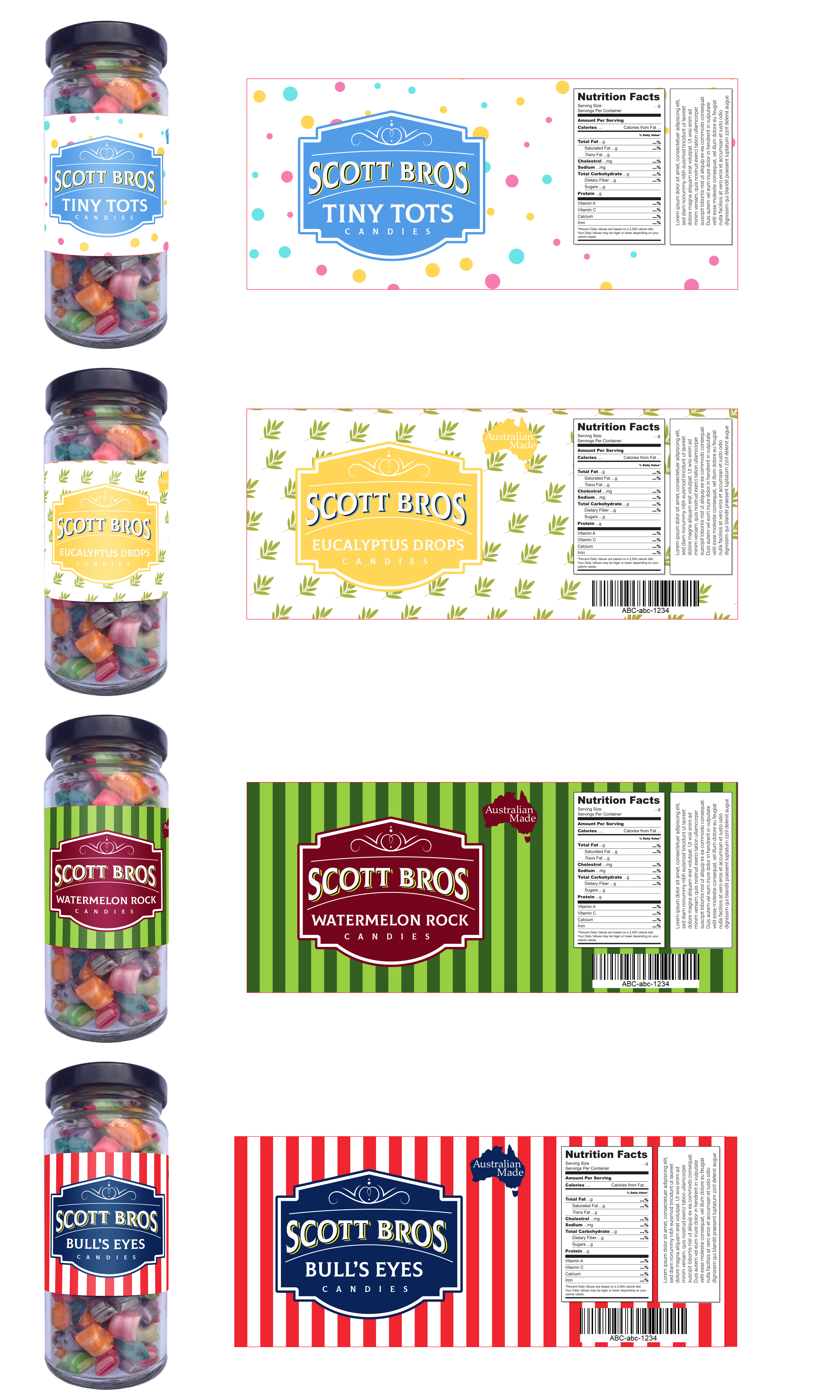 Label Design by Arbaz13 for Scott Bros. CANDY | Design #24966145