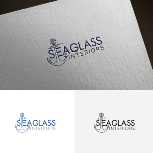 Sea Glass Interiors; Custom Glass for all Residential and Commercial Applications | Logo Design by sankar999