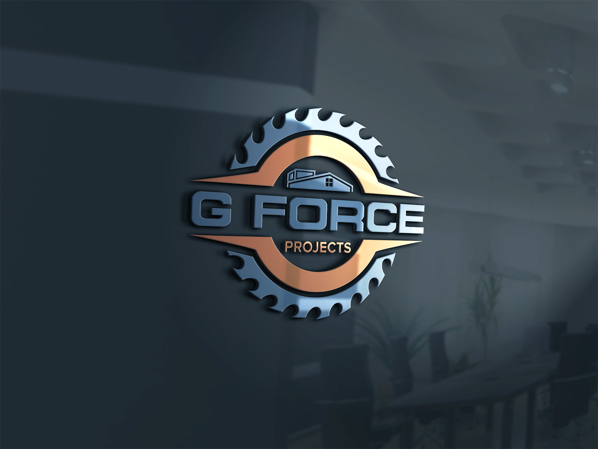 Professional, Masculine, Carpentry Logo Design for G Force 