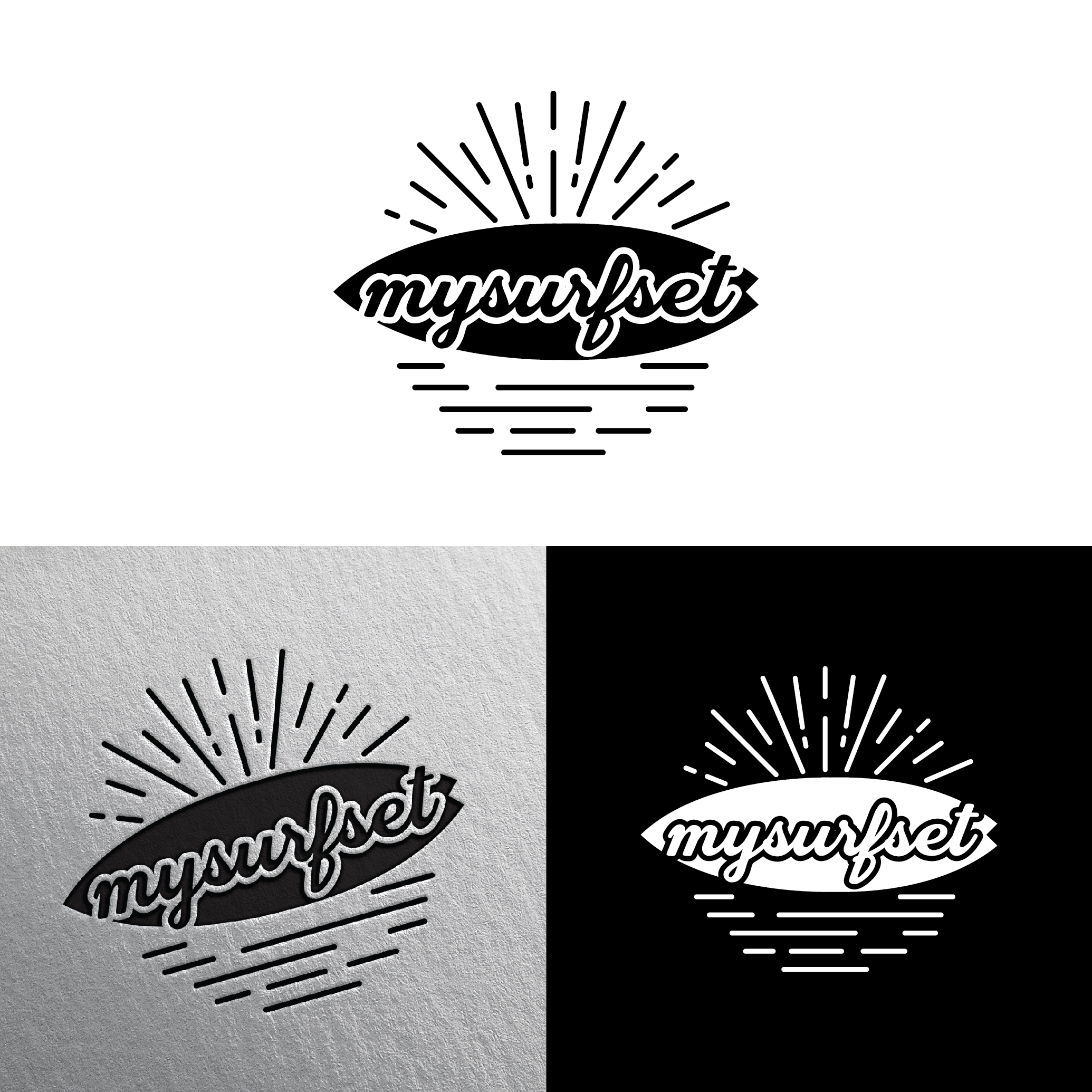 Logo Design by GraphicTec for mySurfSet Photography | Design #24962858