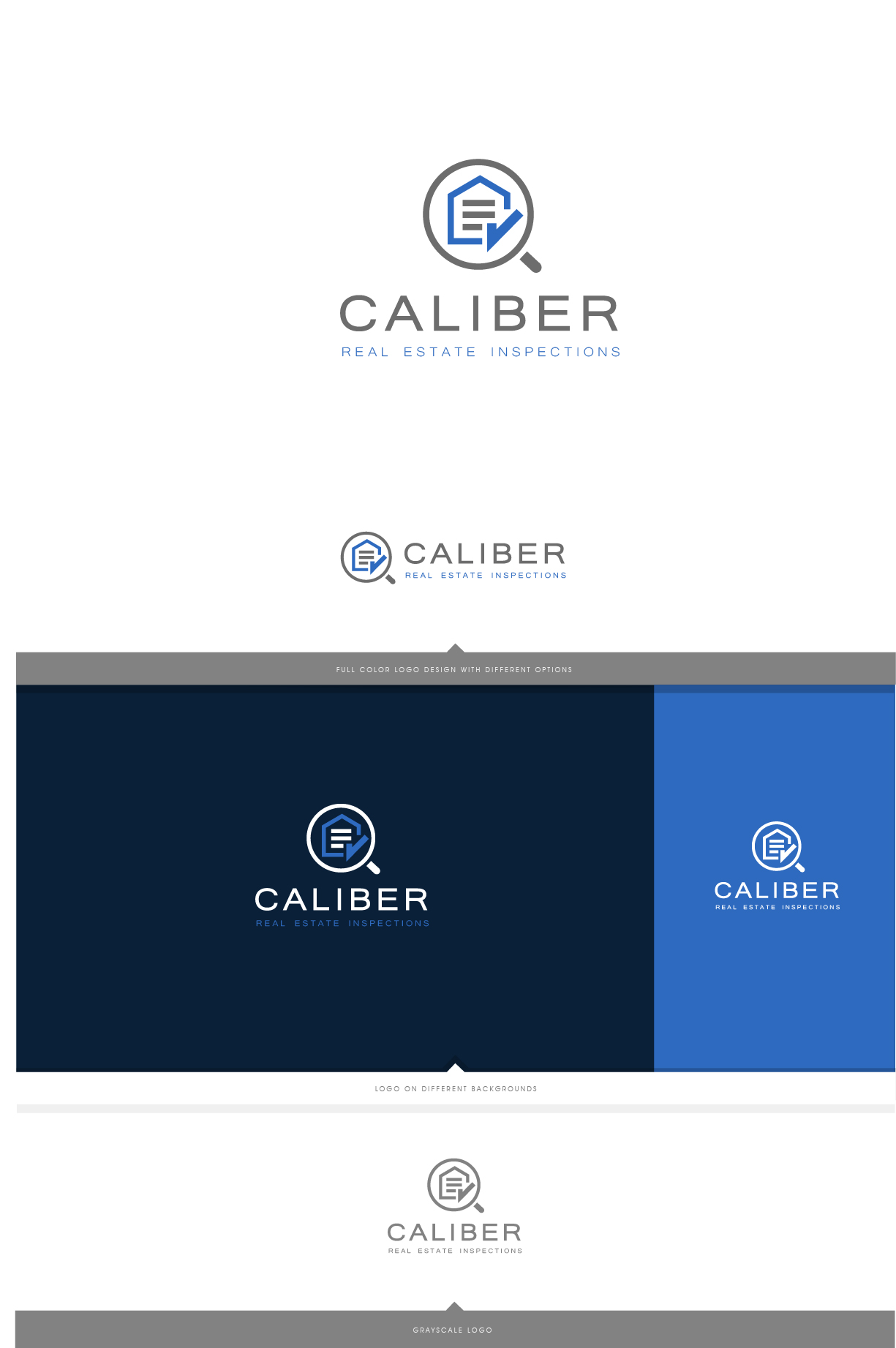 Diseño de Logo por LaGregz para Caliber Real Estate Inspections | Diseño #24949695