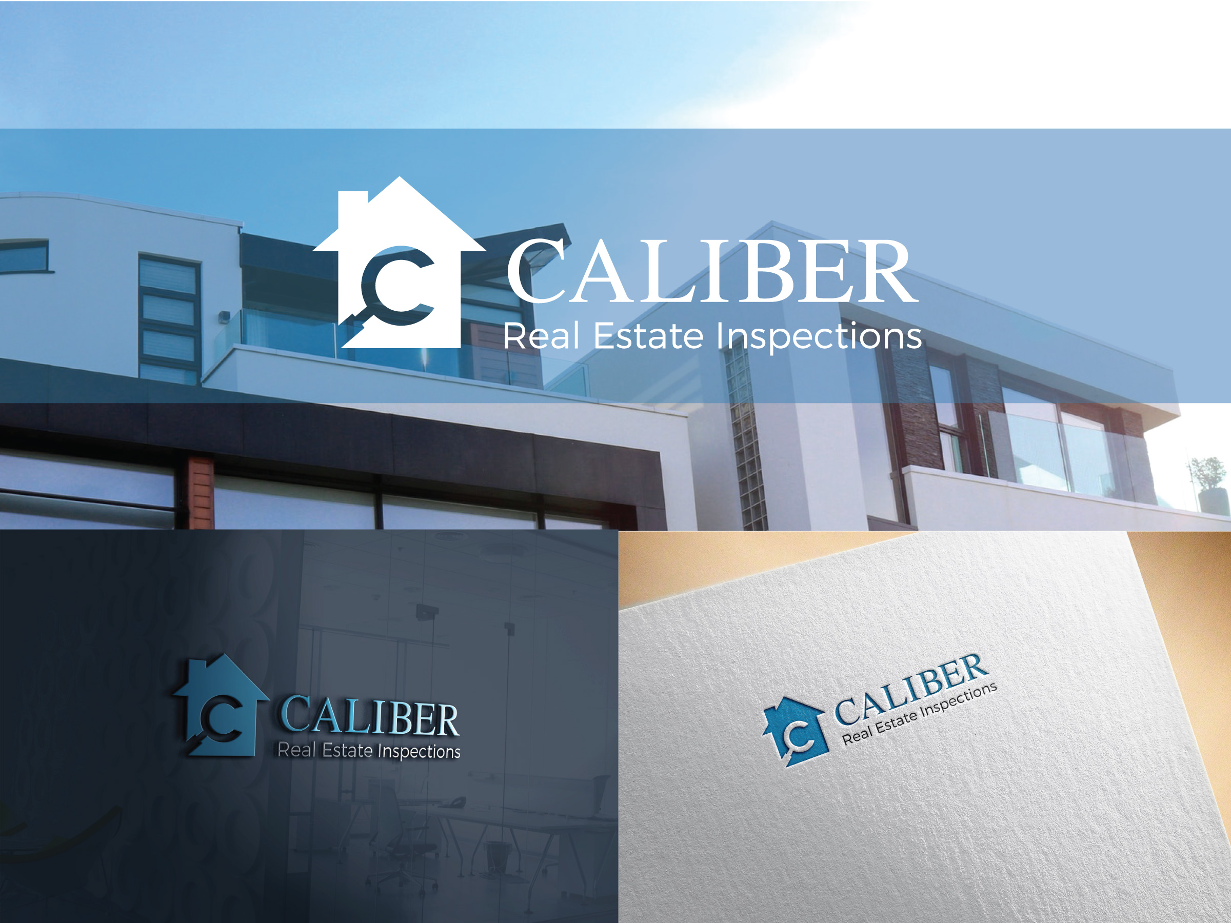 Logo Design by Fajr. for Caliber Real Estate Inspections | Design #24952612