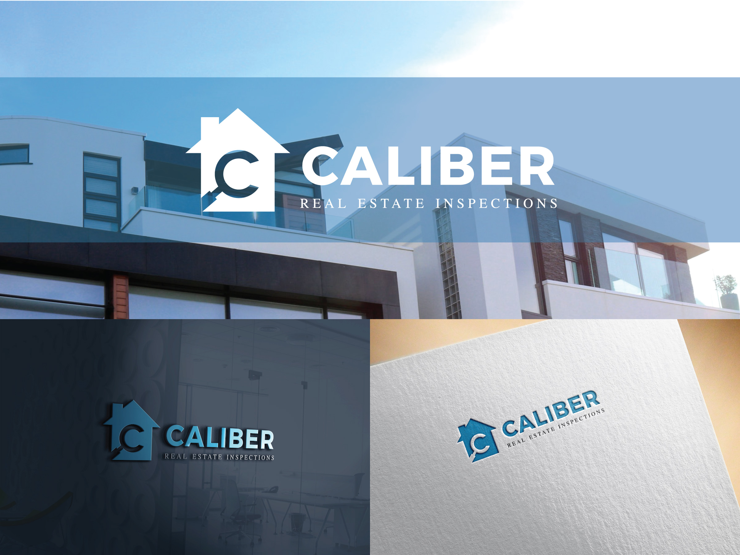 Logo Design by Fajr. for Caliber Real Estate Inspections | Design #24952621
