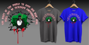 Bullet hole in body | Diseño de Camiseta por Al Pech