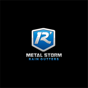 R' Metal Storm Rain Gutters or 12' Metal Storm Rain Gutters | Logo Design by mazyo2x