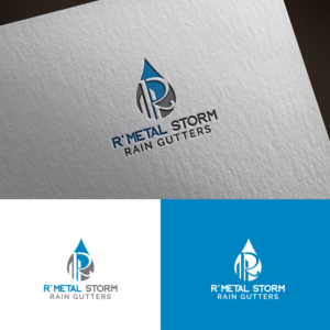 R' Metal Storm Rain Gutters or 12' Metal Storm Rain Gutters | Logo Design by sankar999