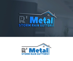 R' Metal Storm Rain Gutters or 12' Metal Storm Rain Gutters | Logo Design by GoodTimes$$$