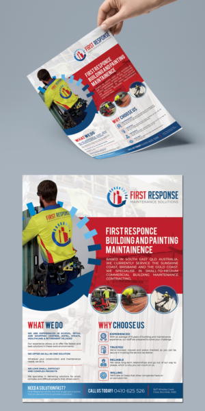 Building Maintenance Company Capability Statement | Design de Flyer par BLUE WINGS