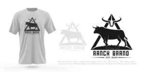 Ranch Brand design for Cowboy t-shirts | T-Shirt-Design von Risallah