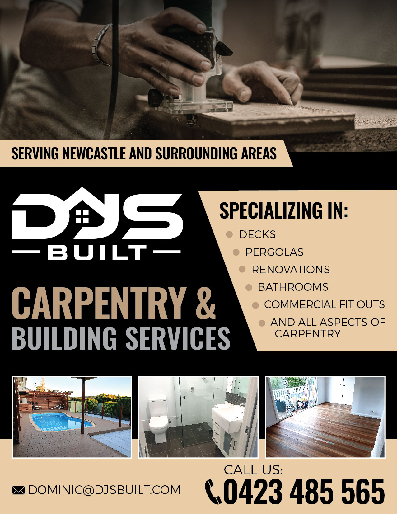 Diseño de Flyer por apolgv para DJS Built | Diseño #24958694