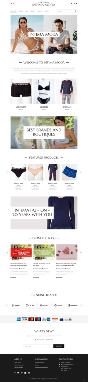 Web Design by pb for Intima moda d.o.o. | Design: #24974671