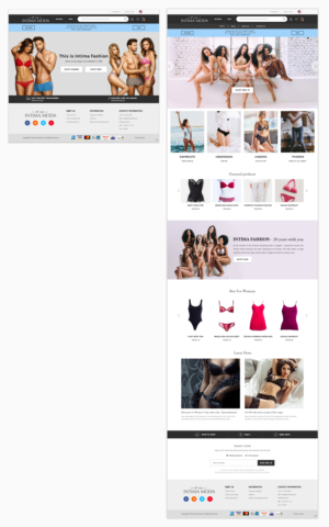 Web Design by pb for Intima moda d.o.o. | Design: #24974680