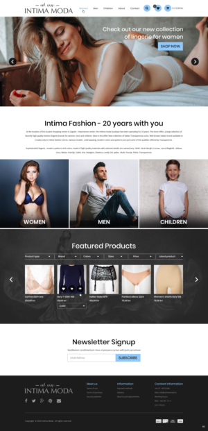 Web Design by pb for Intima moda d.o.o. | Design: #24974686