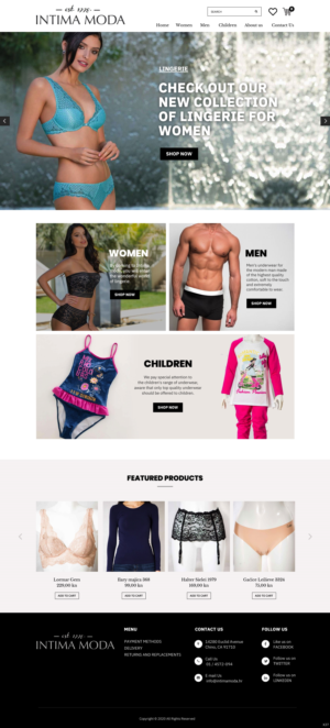 Web Design by pb for Intima moda d.o.o. | Design: #24974687