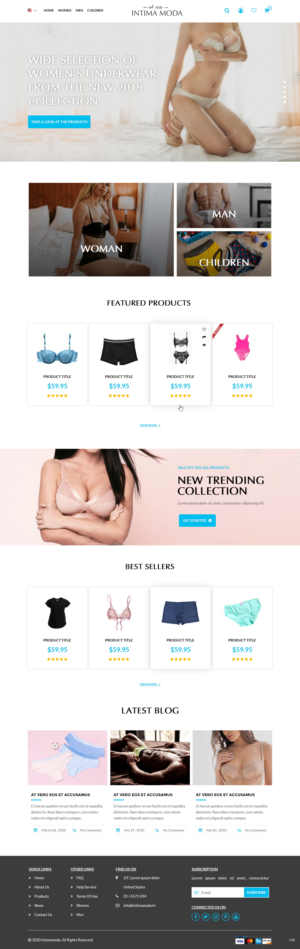 Web Design by pb for Intima moda d.o.o. | Design: #24983739