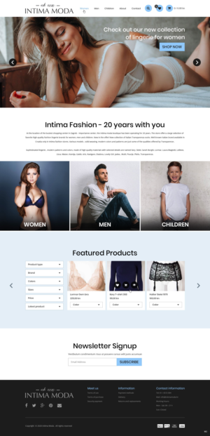Web Design by pb for Intima moda d.o.o. | Design: #25032713