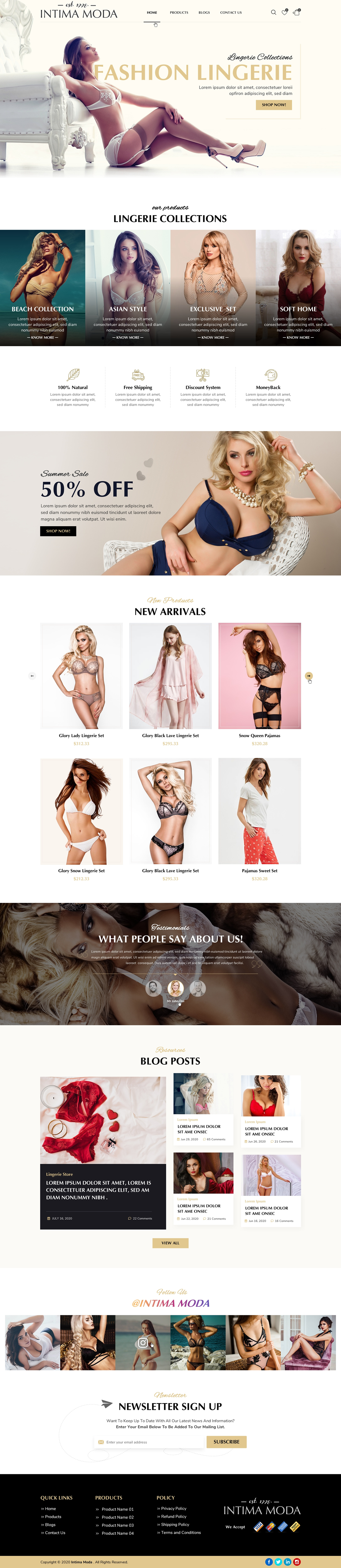 Web-Design von Sbss für Intima moda d.o.o. | Design #24996196