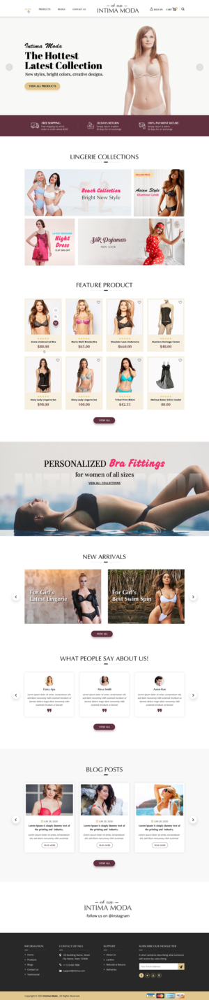 Web-Design von Sbss für Intima moda d.o.o. | Design: #25021552