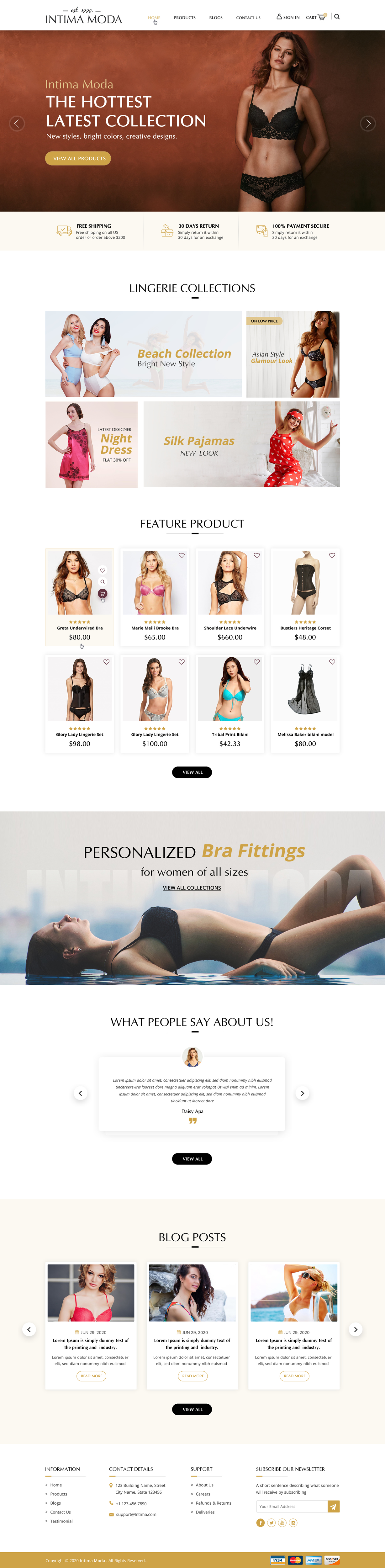 Web Design par Sbss pour Intima moda d.o.o. | Design #25035991