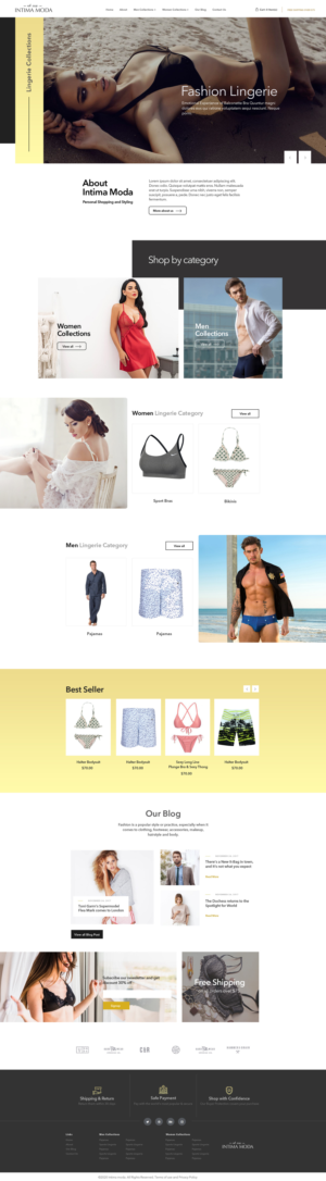 Web Design by subhalaxmi  khamari for Intima moda d.o.o. | Design: #25042090