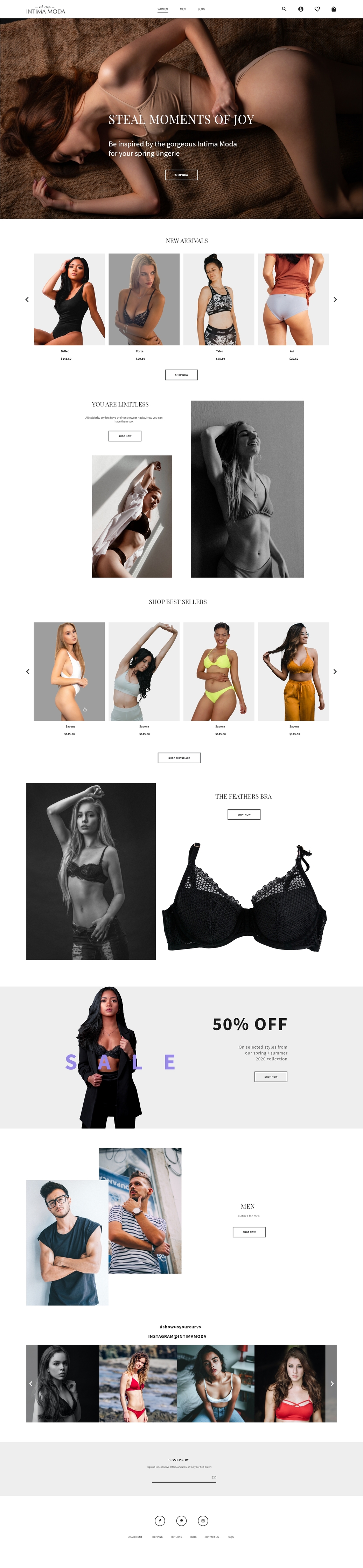 Diseño Web por shubham 58 para Intima moda d.o.o. | Diseño #25108525