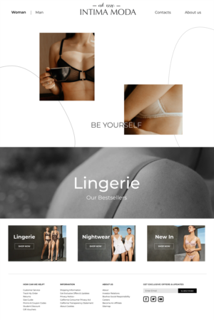 Web Design by Katherine_ for Intima moda d.o.o. | Design: #25158510
