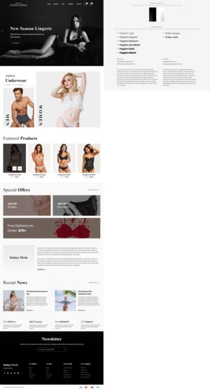 Web Design by denizozturk for Intima moda d.o.o. | Design: #25025120