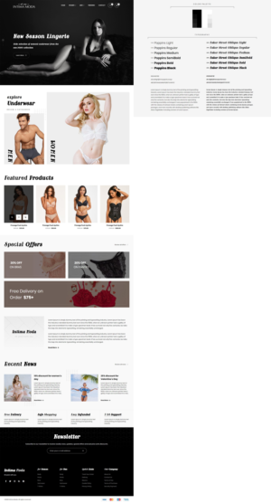 Web Design by denizozturk for Intima moda d.o.o. | Design: #25025124