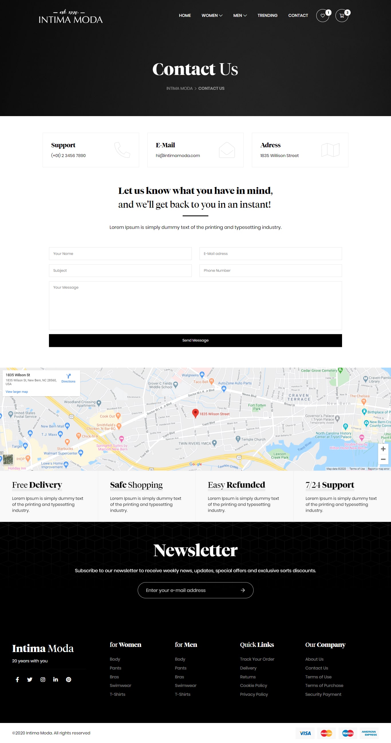 Web-Design von denizozturk für Intima moda d.o.o. | Design #25039365
