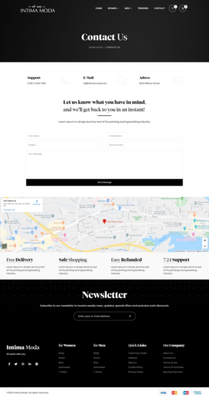 Web Design by denizozturk for Intima moda d.o.o. | Design: #25039365