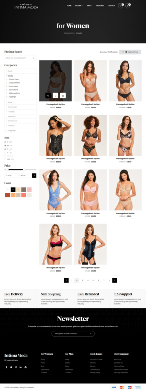 Web Design by denizozturk for Intima moda d.o.o. | Design: #25039375