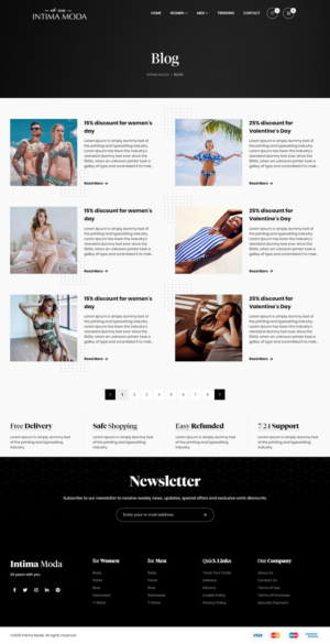 Web Design by denizozturk for Intima moda d.o.o. | Design: #25055329