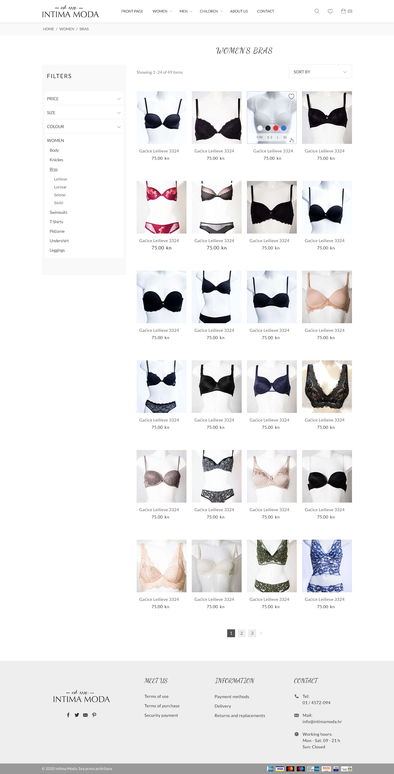 Web Design by Prab for Intima moda d.o.o. | Design #25040007