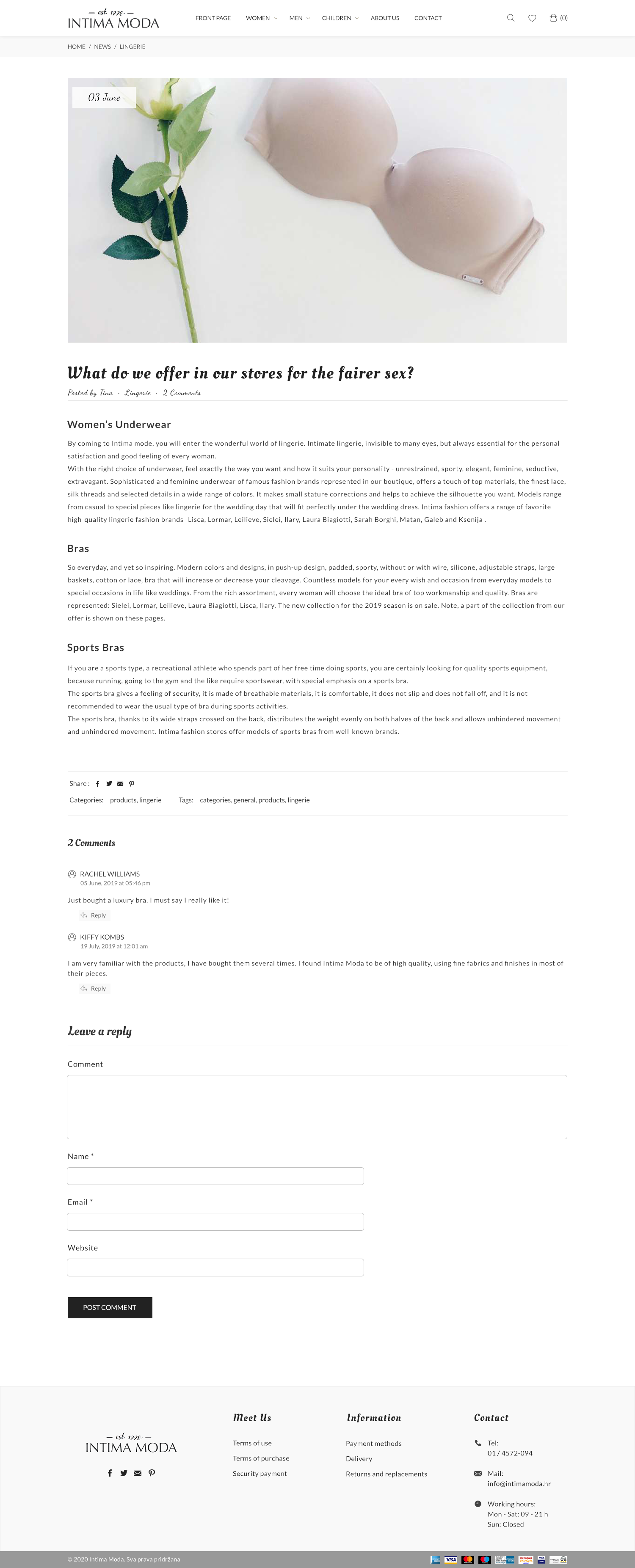 Web Design by Prab for Intima moda d.o.o. | Design #25098823