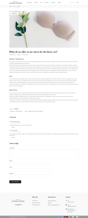 Web Design by Prab for Intima moda d.o.o. | Design: #25098823