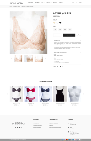 Web Design by Prab for Intima moda d.o.o. | Design: #25098844
