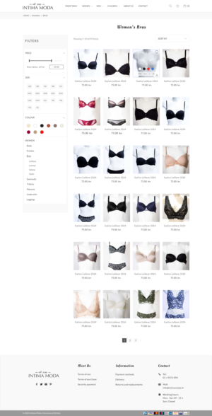Web Design by Prab for Intima moda d.o.o. | Design: #25098853