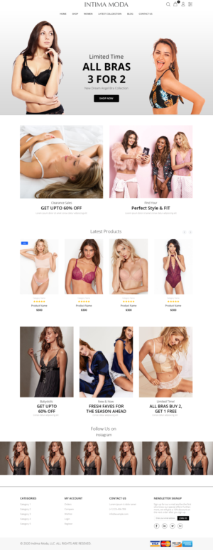 Web Design by Robook for Intima moda d.o.o. | Design: #24999659