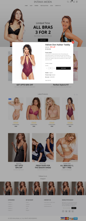 Web Design by Robook for Intima moda d.o.o. | Design: #25003910