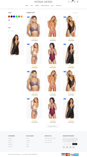 Web Design by Robook for Intima moda d.o.o. | Design: #25003921