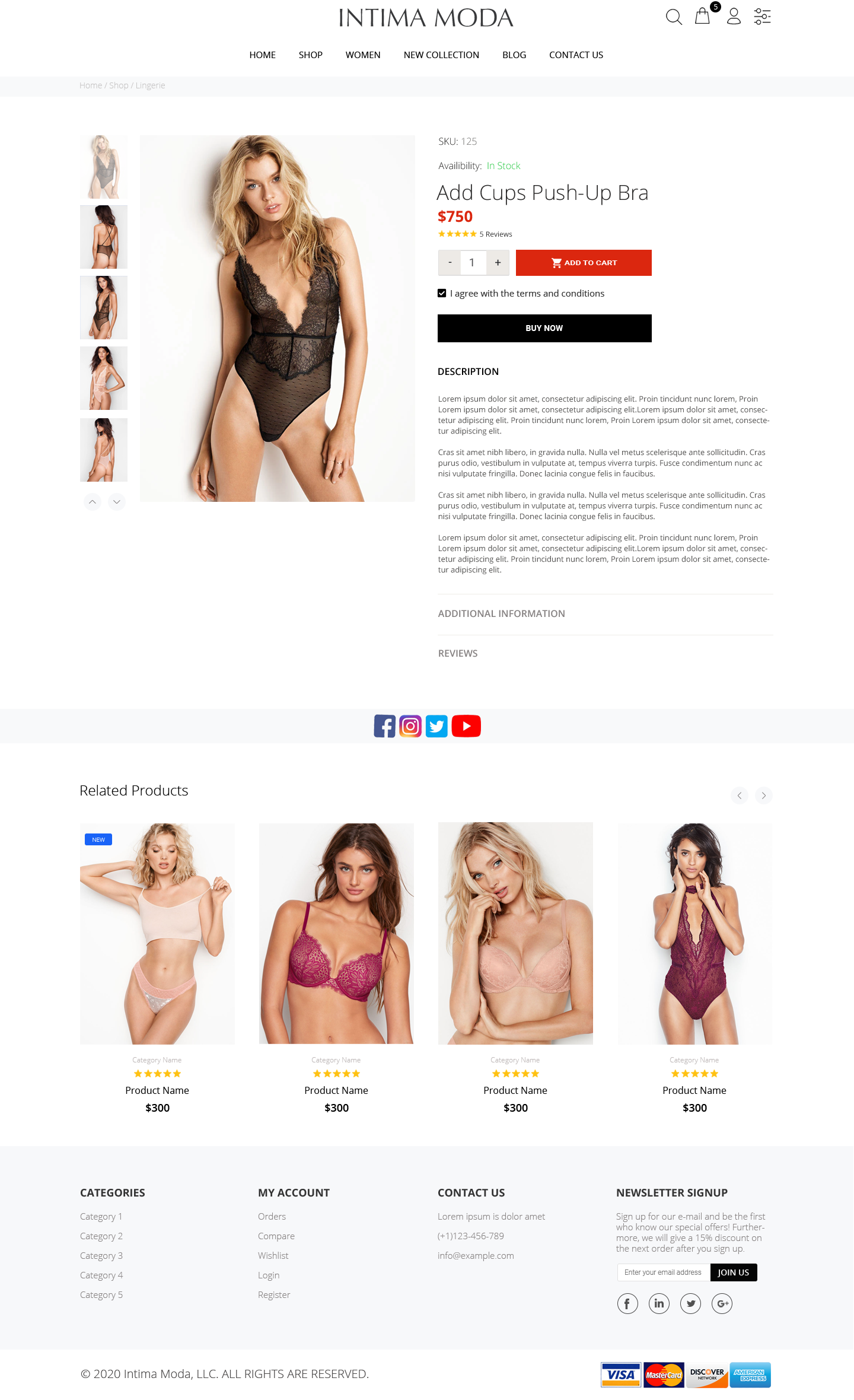 Web Design by Robook for Intima moda d.o.o. | Design #25003938