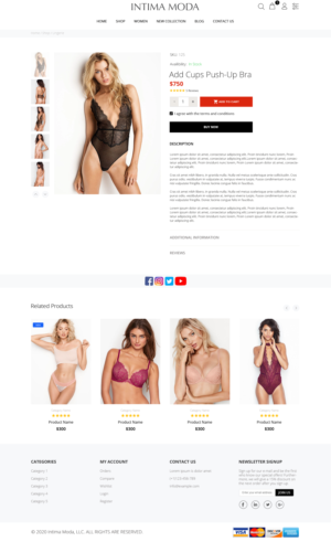 Web Design by Robook for Intima moda d.o.o. | Design: #25003938