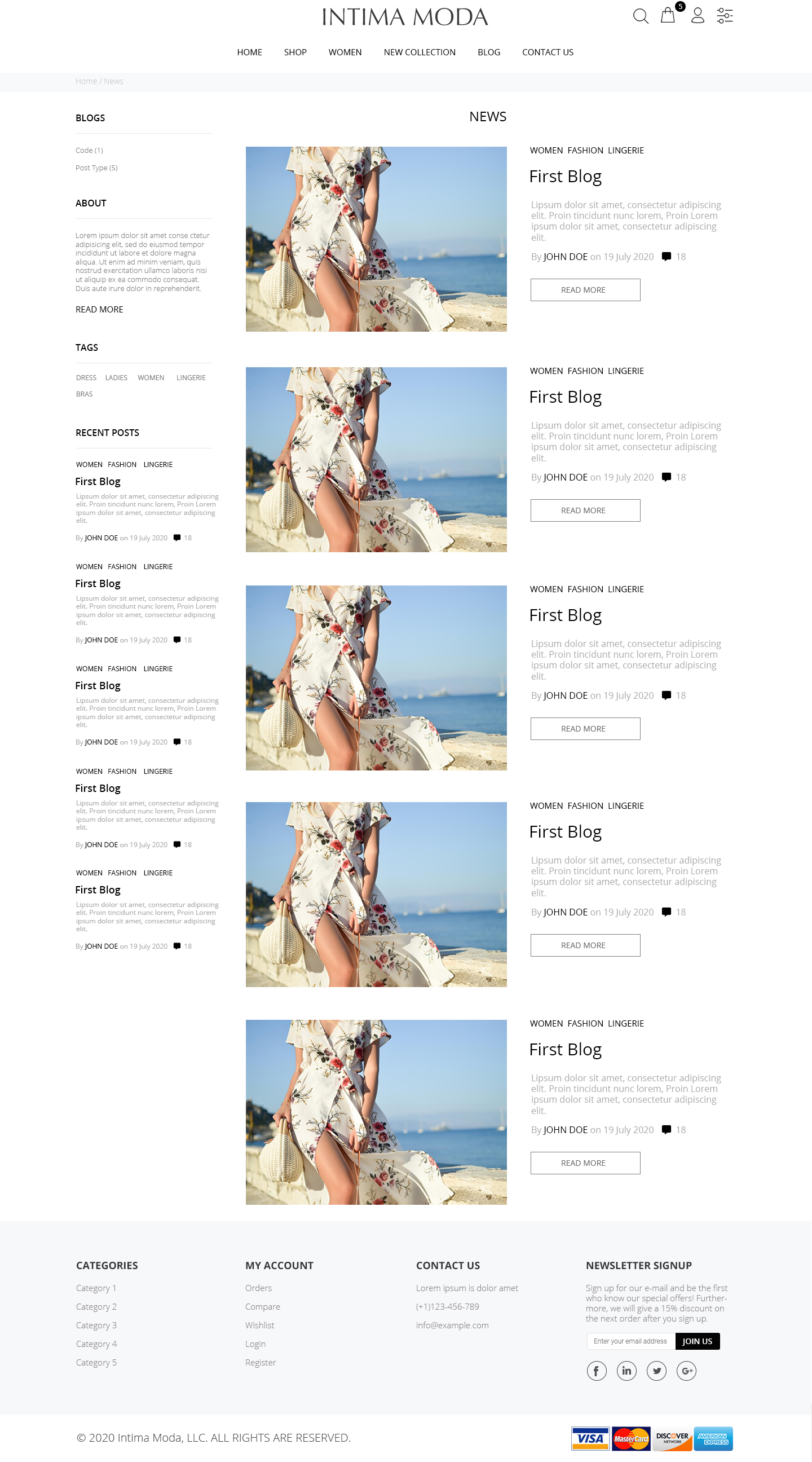 Web Design by Robook for Intima moda d.o.o. | Design #25003953