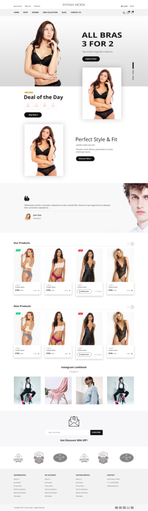 Web Design by Robook for Intima moda d.o.o. | Design: #25053784