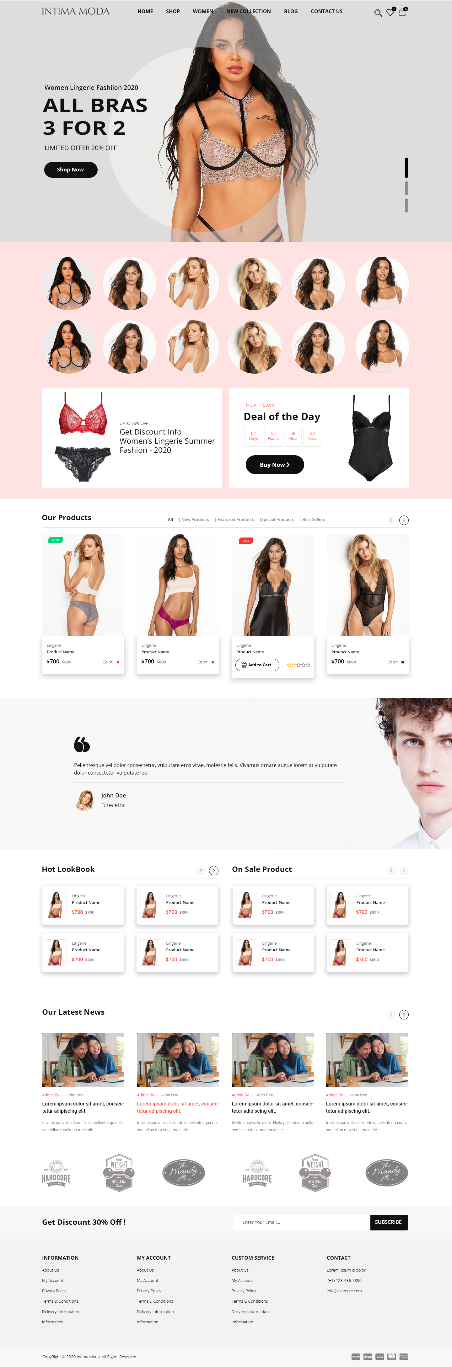 Web Design by Robook for Intima moda d.o.o. | Design #25173685