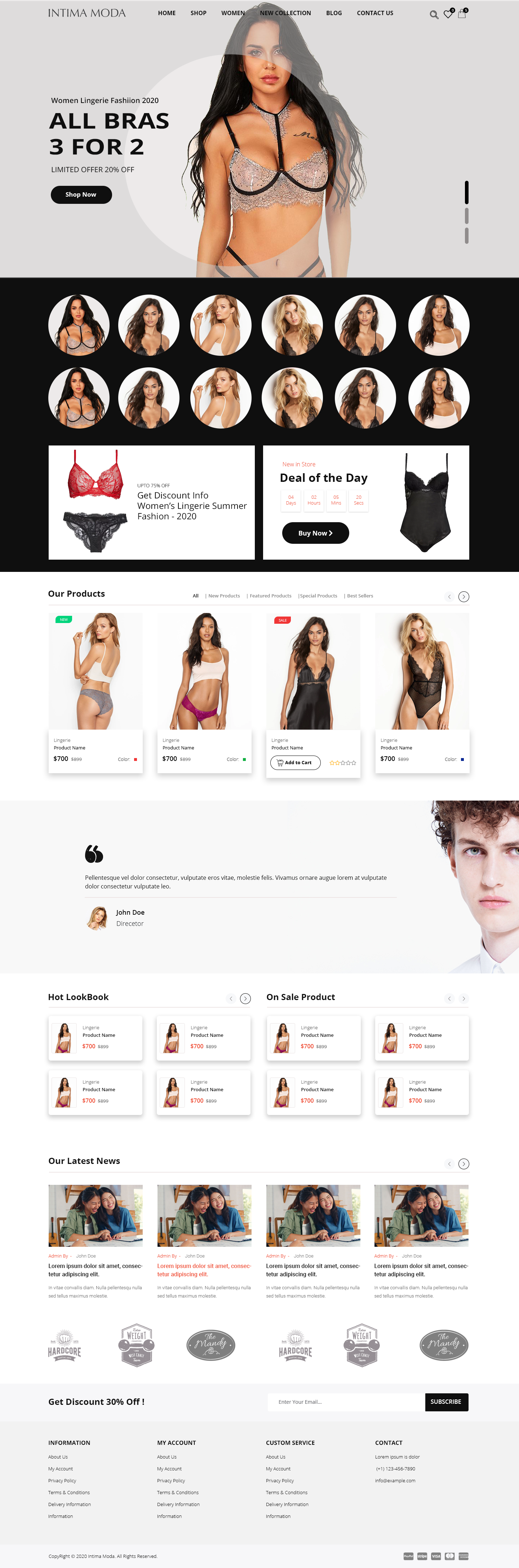Web Design by Robook for Intima moda d.o.o. | Design #25173691